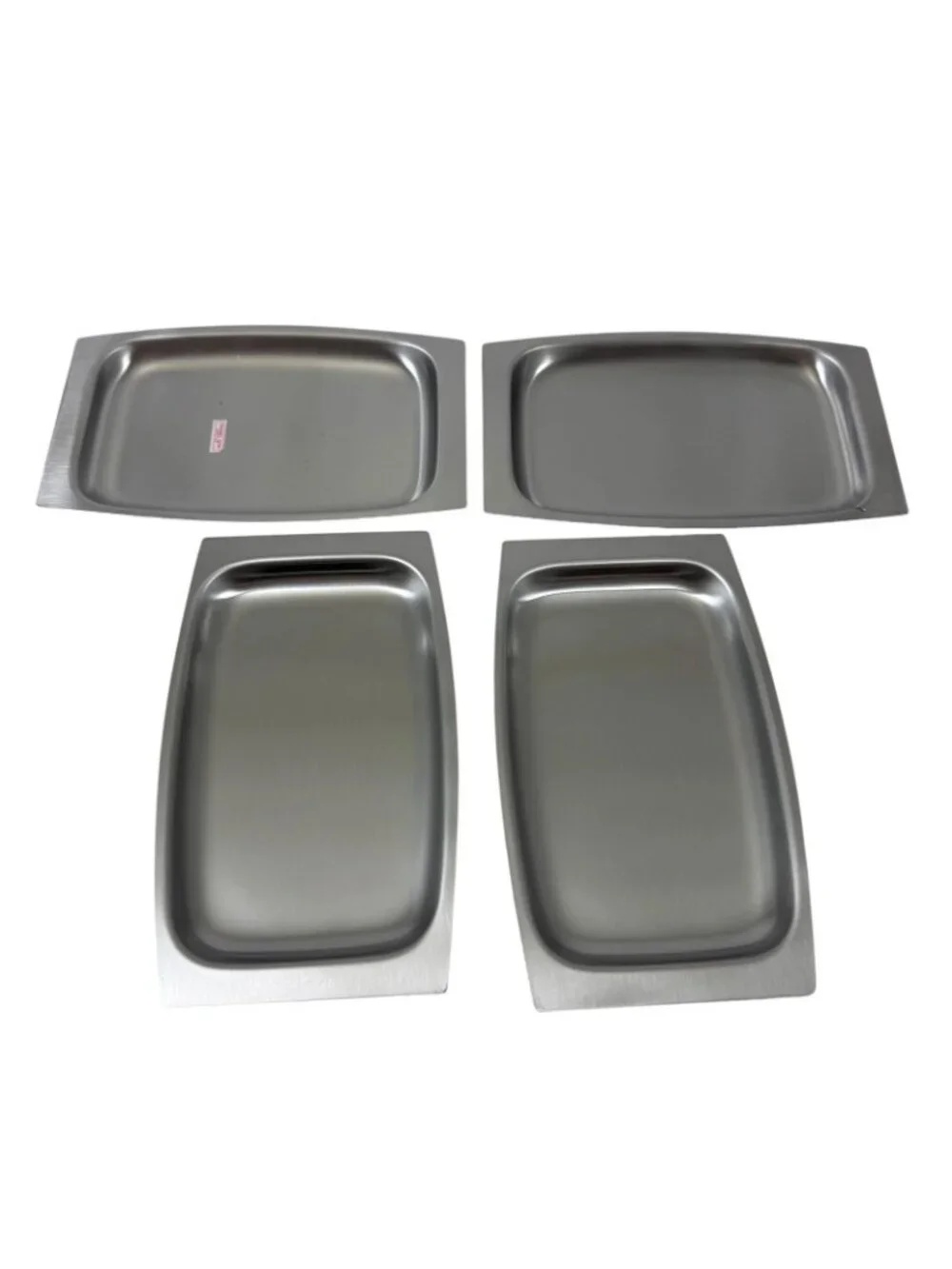Stainless Steel & Rosewood Appetizer Hors D'oeuvre Set Mid Century Vintage 1960s